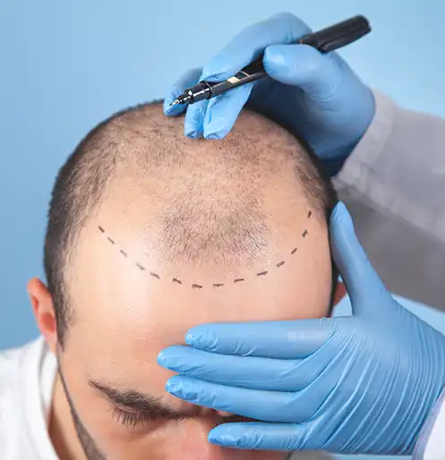 FUE Hair Transplant surgery commences with cleaning and shaving of the entire head of the candidate to allow easy hair follicle extraction and implantation